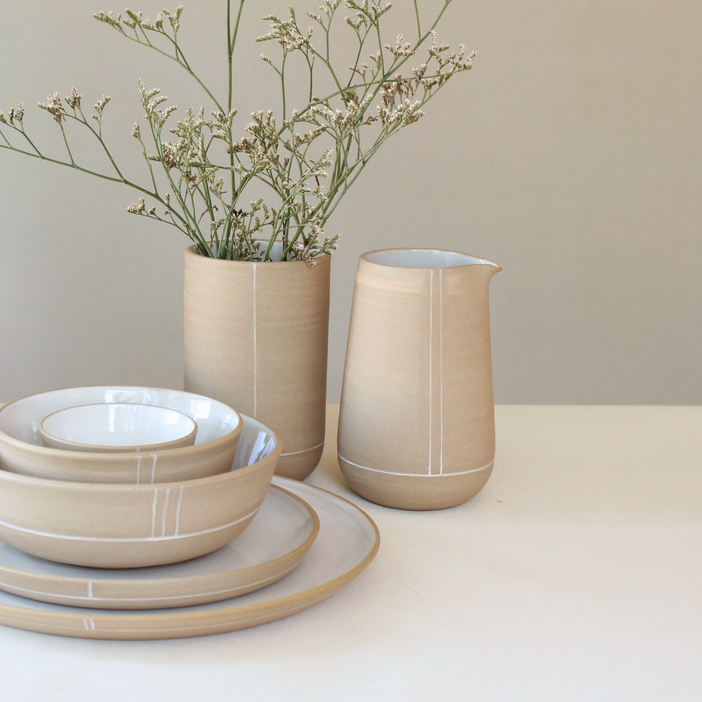 'Lines in Sand' Bud Vase