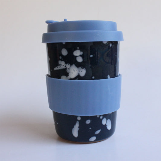 'Keep Cup' in Blue Splatter & Light blue