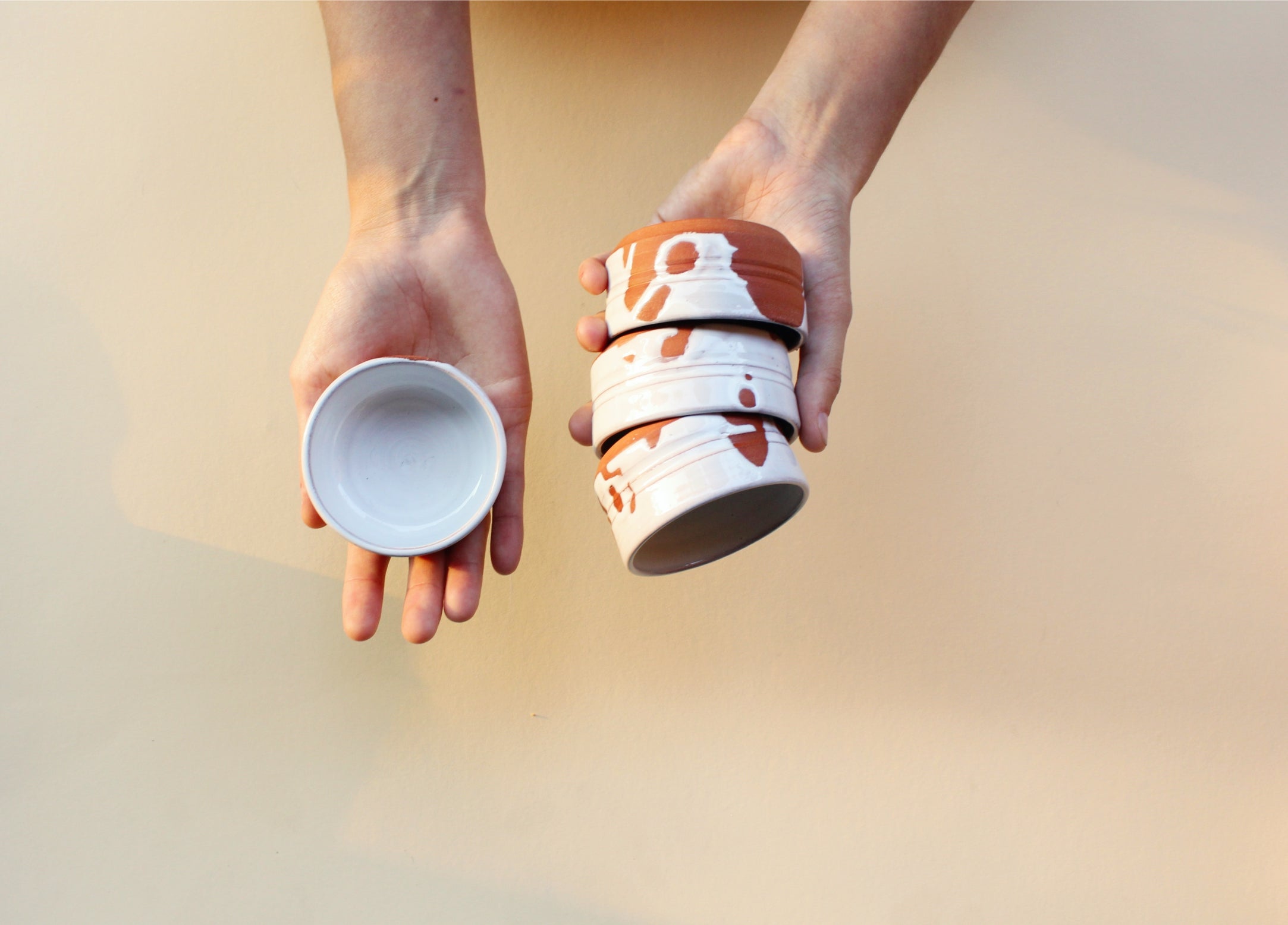 Spraying Ramekins 'Spilled Milk' Ramekin – Kilnhouse Design Studio